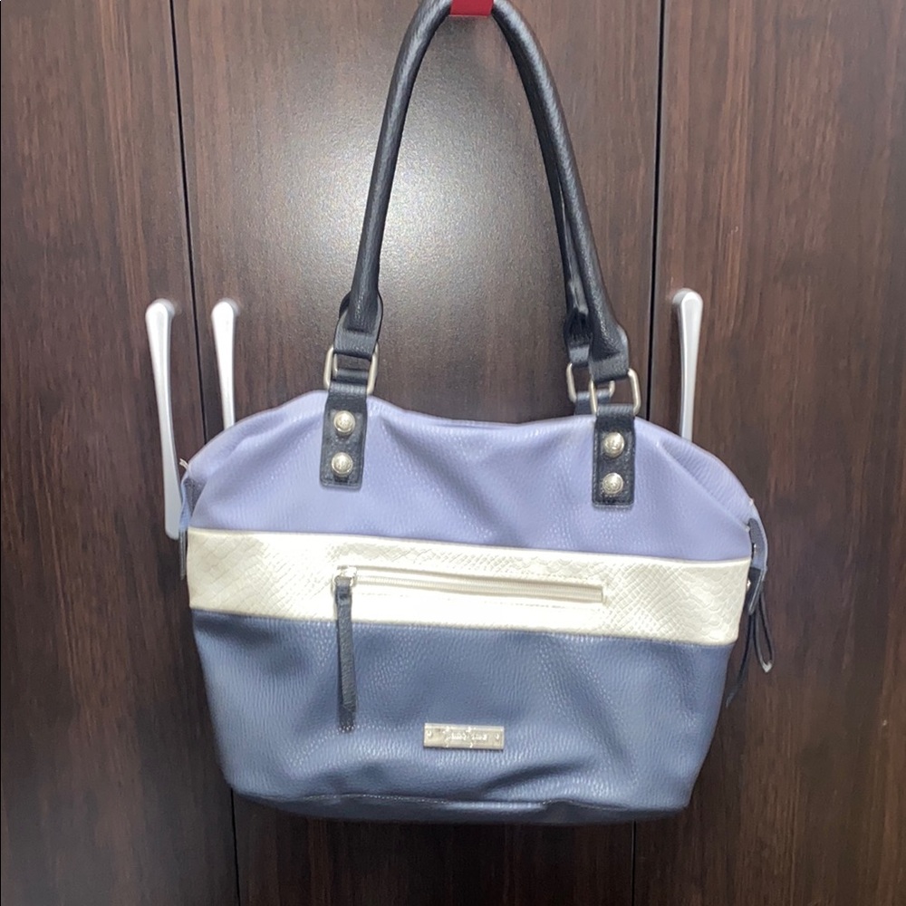 Jessica Simpson striped shoulder bag